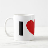 Iハートハヌカー コーヒーマグカップ (左)