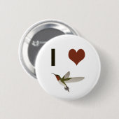 Iハートハミングバード 缶バッジ (正面&裏面)