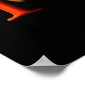 Iハートハロウィン芸術的ポスタープリント ポスター (角)