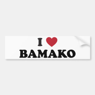 Iハートバマコマリ バンパーステッカー