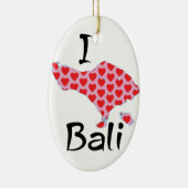 Iハートバリ島 セラミックオーナメント (右)