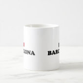 Iハートバルセロナスペイン コーヒーマグカップ (中央)