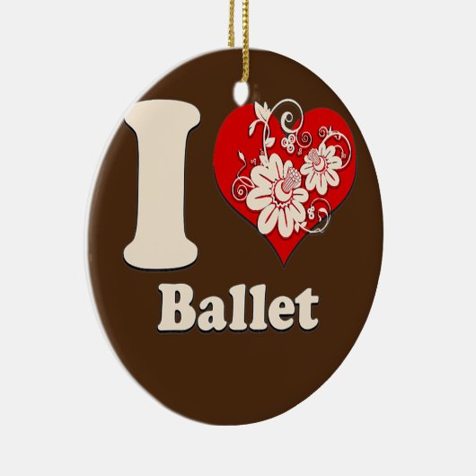 Iハートバレエフローラハート セラミックオーナメント (右)