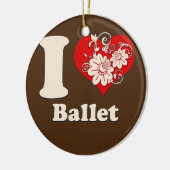Iハートバレエフローラハート セラミックオーナメント (左)