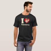 Iハートバンクーバーカナダフローラハート Tシャツ (正面フル)