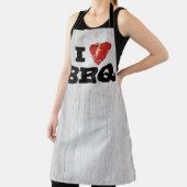 Iハートバーベキューおもしろいビーフステーキグリル エプロン (インサイチュ)