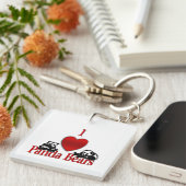 Iハートパンダ熊 キーホルダー (正面右)