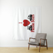 Iハートパンダ熊 タペストリー (インサイチュ)