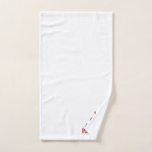 Iハートパンダ熊 バスタオルセット (ハンドタオル)