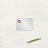 Iハートパンダ熊 ポストイット (デスク上)