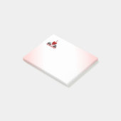 Iハートパンダ熊 ポストイット (アングル)