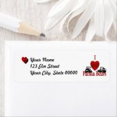 Iハートパンダ熊 ラベル (インサイチュ)