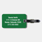 Iハートパーソナライズされたゴルフバッグラベル ラゲッジタグ (裏面横)