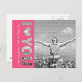 IハートパーソナライズされたYou写真はがきテンプレート ポストカード (正面/裏面)