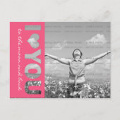 IハートパーソナライズされたYou写真はがきテンプレート ポストカード (正面)