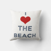 Iハートビーチの枕 クッション (裏面)
