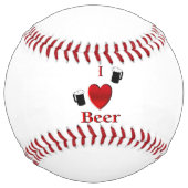 Iハートビールデザイン ソフトボール (裏面)