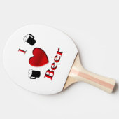Iハートビールデザイン 卓球ラケット (横)