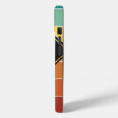 Iハートピックボールレトロストライプモノグラム名 Case-Mate iPhoneケース (裏面 / 左)