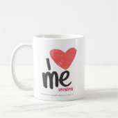 Iハートピンク私 コーヒーマグカップ (左)