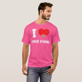 Iハートピンポン Tシャツ (正面フル)