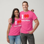 Iハートピンポン Tシャツ (ユニセックス)
