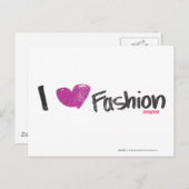 Iハートファッションアクア ポストカード (正面/裏面)