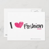 Iハートファッションマゼンタ ポストカード (正面/裏面)