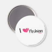 Iハートファッションマゼンタ マグネット (正面/裏面)