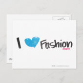 Iハートファッション黄 ポストカード (正面/裏面)