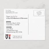 Iハートフェルデンクラウスポストカード | 完全に編集可能 案内ポストカード (裏面)