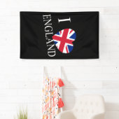 Iハートフラッグイングランドwt (v) bnrcnt 横断幕 (インサイチュ)