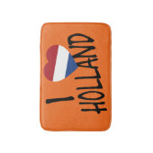 Iハートフラッグオランダbk on or bmcnt バスマット (正面縦)