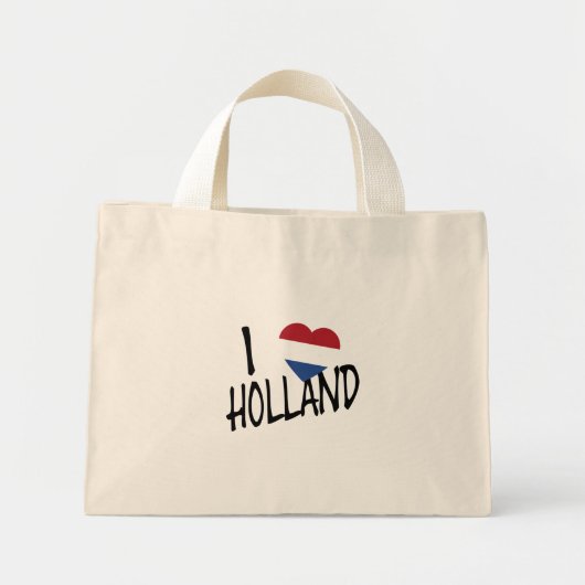 IハートフラッグHolland bk tcnt ミニトートバッグ (正面)