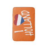 IハートフラッグHolland wt onまたはbmcnt バスマット (正面縦)