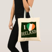IハートフラッグIreland wt btcnt トートバッグ (正面(商品))