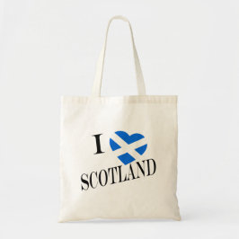 IハートフラッグScotland bk btcnt トートバッグ