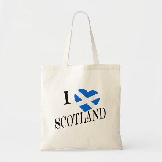 IハートフラッグScotland bk btcnt トートバッグ (正面)