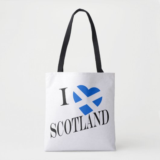 IハートフラッグScotland bk stcnt トートバッグ (正面)