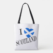 IハートフラッグScotland bk stcnt トートバッグ (裏面)