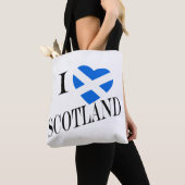 IハートフラッグScotland bk stcnt トートバッグ (クローズアップ)