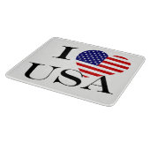 IハートフラッグUSA bk cbcnt カッティングボード (角)