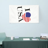 IハートフラッグUSA bk (v) bnrcnt 横断幕 (トレードショー)