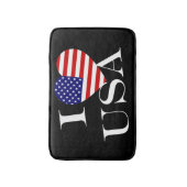 IハートフラッグUSA wt bmcnt バスマット (正面縦)