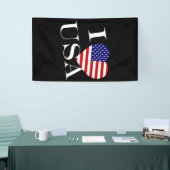 IハートフラッグUSA wt (v) bnrcnt 横断幕 (トレードショー)