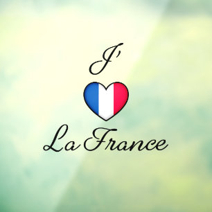 "Iハートフランフランスのス"プライド"J'adore La France" ウィンドウサイン