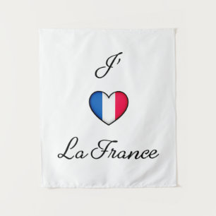 "Iハートフランフランスのス"プライド"J'adore La France" タペストリー