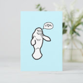 Iハートフロリダ管理グリーティングカード サンキューカード (スタンド正面)