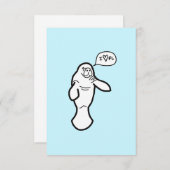 Iハートフロリダ管理グリーティングカード サンキューカード (正面/裏面)