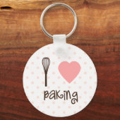 Iハートベーキングウィスクキーチェーン キーホルダー (正面)